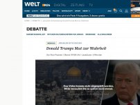 Bild zum Artikel: Donald Trumps Mut zur Wahrheit