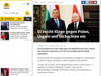 Bild zum Artikel: EU reicht Klage gegen Polen, Ungarn und Tschechien ein