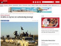 Bild zum Artikel: Moskau behauptet - IS-Miliz in Syrien ist vollständig besiegt