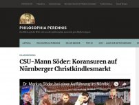 Bild zum Artikel: CSU-Mann Söder: Koransuren auf Nürnberger Christkindlesmarkt