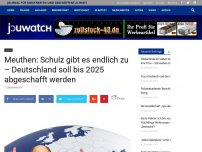 Bild zum Artikel: Meuthen: Schulz gibt es endlich zu – Deutschland soll bis 2025 abgeschafft werden