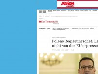 Bild zum Artikel: Polen: Neuer Regierungschef kündigt harte Linie bei Flüchtlingspolitik an