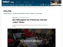 Bild zum Artikel: Die Hilflosigkeit der Polizei bei „Tod den Juden“-Rufen