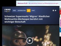 Bild zum Artikel: Schweizer Supermarkt 'Migros': Niedlicher Weihnachts-Werbespot berührt mit wichtiger Botschaft