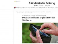 Bild zum Artikel: Deutschland ist so ungleich wie vor 100 Jahren