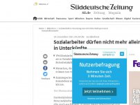 Bild zum Artikel: Sozialarbeiter dürfen Flüchtlinge nicht mehr alleine beraten