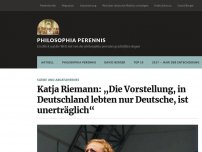 Bild zum Artikel: Katja Riemann: „Die Vorstellung, in Deutschland lebten nur Deutsche, ist unerträglich“