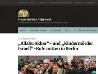 Bild zum Artikel: „Allahu Akbar“- und „Kindermörder Israel!“-Rufe mitten in Berlin