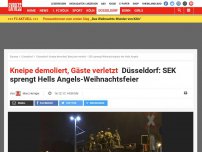 Bild zum Artikel: Kneipe demoliert, Gäste verletzt: Düsseldorf: SEK sprengt Hells Angels-Weihnachtsfeier