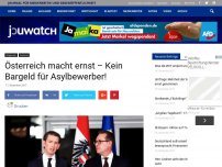 Bild zum Artikel: Österreich macht ernst – Kein Bargeld für Asylbewerber!