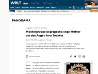 Bild zum Artikel: Männergruppe begrapscht junge Mutter vor den Augen ihrer Tochter