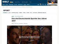 Bild zum Artikel: Das sind Deutschlands Sportler des Jahres 2017