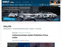 Bild zum Artikel: Linksextremisten stellen Polizisten-Fotos online