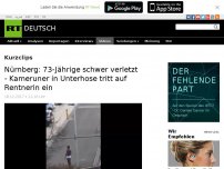 Bild zum Artikel: Nürnberg: 73-Jährige schwer verletzt - Kameruner in Unterhose tritt auf Rentnerin ein