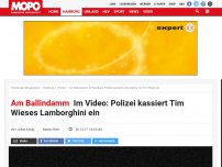 Bild zum Artikel: Am Ballindamm: Polizei kassiert Tim Wieses Lamborghini ein