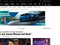 Bild zum Artikel: 'Bayern ist auf einem Niveau mit Real'