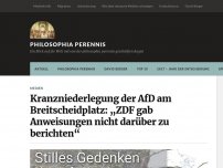 Bild zum Artikel: Kranzniederlegung der AfD am Breitscheidplatz: „ZDF gab Anweisungen nicht darüber zu berichten“
