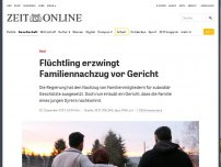 Bild zum Artikel: Asyl: Flüchtling erzwingt Familiennachzug vor Gericht