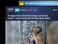 Bild zum Artikel: TV-Jäger Steve Ecklund erlegt und kocht Puma - und so bestraft ihn das Netz dafür