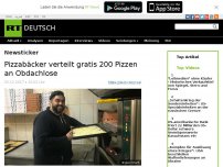Bild zum Artikel: Pizzabäcker verteilt gratis 200 Pizzen an Obdachlose