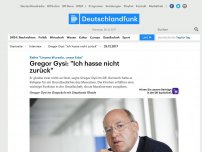 Bild zum Artikel: Deutschlandfunk | Interview | Gregor Gysi: 'Ich hasse nicht zurück'