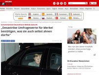 Bild zum Artikel: So kommentiert Deutschland: Merkels Zukunft - 'Zeiten, in denen Merkel nach Belieben schalten und walten konnte, sind vorbei'