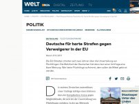 Bild zum Artikel: Deutsche für harte Strafen gegen Verweigerer in der EU