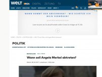 Bild zum Artikel: Wann soll Angela Merkel abtreten?
