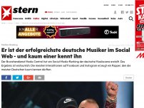 Bild zum Artikel: Medien-Ranking: Er ist der erfolgreichste deutsche Musiker im Social Web - und kaum einer kennt ihn