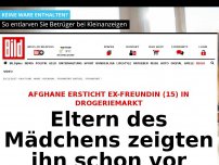 Bild zum Artikel: Mädchen (15) tot - Stach der Afghane (15) aus Eifersucht zu?