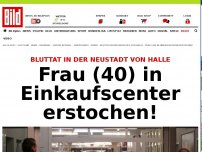 Bild zum Artikel: Bluttat in Halle - Frau (40) in Einkaufscenter erschossen!