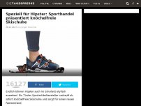 Bild zum Artikel: Speziell für Hipster: Sporthandel präsentiert knöchelfreie Skischuhe