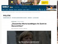 Bild zum Artikel: „Desaströse Werte bestätigen - ihr Zenit ist überschritten“