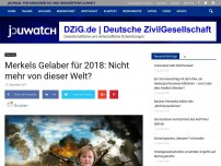 Bild zum Artikel: Merkels Gelaber für 2018: Nicht mehr von dieser Welt?