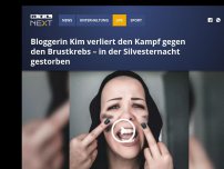 Bild zum Artikel: Bloggerin Kim verliert den Kampf gegen den Brustkrebs – in der Silvesternacht gestorben