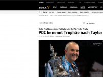 Bild zum Artikel: PDC benennt Major-Turnier nach Taylor