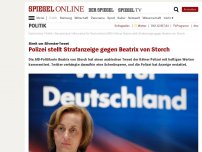 Bild zum Artikel: Streit um Silvester-Tweet: Polizei stellt Strafanzeige gegen Beatrix von Storch