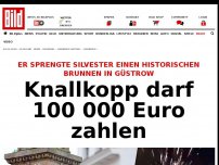 Bild zum Artikel: Brunnen gesprengt - Knallkopp darf 100 000 Euro zahlen