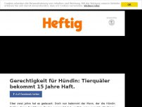 Bild zum Artikel: Gerechtigkeit für Hündin: Tierquäler bekommt 15 Jahre Haft.