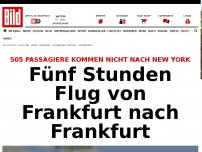 Bild zum Artikel: 505 Passagiere betroffen - Fünf Stunden Flug von Frankfurt nach Frankfurt