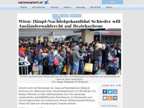 Bild zum Artikel: Wien: Häupl-Nachfolgekandidat Schieder will Ausländerwahlrecht auf Bezirksebene