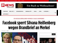 Bild zum Artikel: Ex-Schauspielerin sieben Tage gesperrt   Facebook sperrt Silvana Heißenberg wegen Brandbrief an Merkel