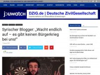 Bild zum Artikel: Syrischer Blogger: „Wacht endlich auf – es gibt keinen Bürgerkrieg bei uns!“