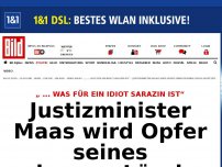 Bild zum Artikel: „ ... was für ein Idiot Sarazin ist“ - Maas wird Opfer seines eigenen Lösch-Gesetzes!