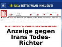 Bild zum Artikel: Patient in deutscher Klinik - Anzeige gegen Irans Todes-Richter