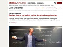 Bild zum Artikel: Vom Dienst suspendiert: Berliner Lehrer verbreitet rechte Verschwörungstheorien