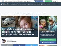 Bild zum Artikel: Spezial-Auto eines Koma-Kinds geklaut! Helft, Arne! Der Bus erleichtert sein Leben enorm ❤️