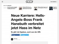 Bild zum Artikel: Neue Karriere: Hells-Angels-Boss Frank Hanebuth verbreitet jetzt Hass im Netz