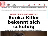 Bild zum Artikel: Mordprozess! - Edeka-Killer bekennt sich schuldig!