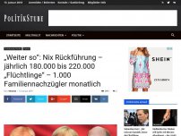 Bild zum Artikel: „Weiter so“: Nix Rückführung –  jährlich 180.000 bis 220.000 „Flüchtlinge“ – 1.000 Familiennachzügler monatlich